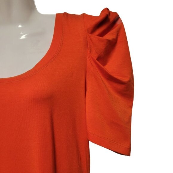 Orange  Short Sleeve Blouse Top tees Size M  Size L - NWOT - Picture 3 of 5